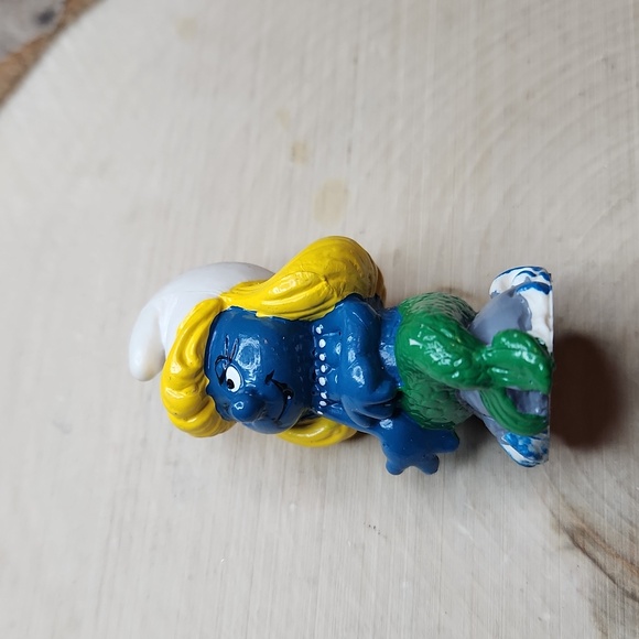 Smurfs Peyo Schleich Smurfette Mermaid Figurine 1981 - Picture 3 of 6